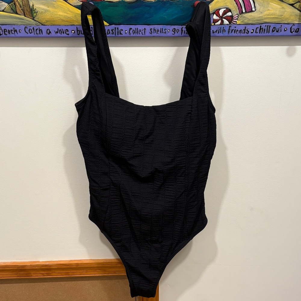 Black Kids One Piece Swimsuit